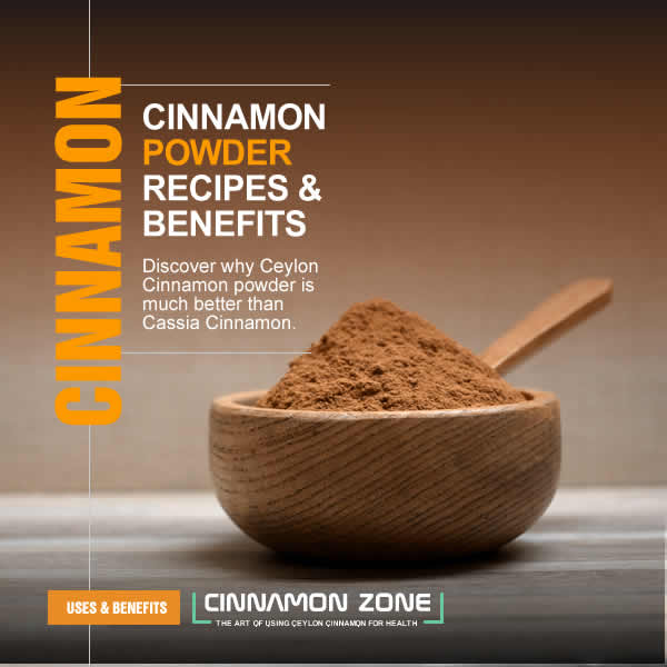Cinnamon powder recipes and benefits